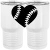 20 oz. Tall Stainless Steel Vacuum Insulated Tumbler White Thumbnail