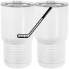 20 oz. Tall Stainless Steel Vacuum Insulated Tumbler White Thumbnail