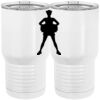 20 oz. Tall Stainless Steel Vacuum Insulated Tumbler White Thumbnail