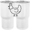20 oz. Tall Stainless Steel Vacuum Insulated Tumbler White Thumbnail