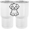 20 oz. Tall Stainless Steel Vacuum Insulated Tumbler White Thumbnail