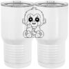 20 oz. Tall Stainless Steel Vacuum Insulated Tumbler White Thumbnail