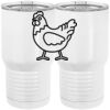20 oz. Tall Stainless Steel Vacuum Insulated Tumbler White Thumbnail