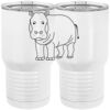 20 oz. Tall Stainless Steel Vacuum Insulated Tumbler White Thumbnail