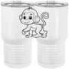 20 oz. Tall Stainless Steel Vacuum Insulated Tumbler White Thumbnail
