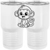 20 oz. Tall Stainless Steel Vacuum Insulated Tumbler White Thumbnail