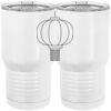 20 oz. Tall Stainless Steel Vacuum Insulated Tumbler White Thumbnail