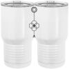 20 oz. Tall Stainless Steel Vacuum Insulated Tumbler White Thumbnail