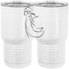 20 oz. Tall Stainless Steel Vacuum Insulated Tumbler White Thumbnail
