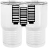 20 oz. Tall Stainless Steel Vacuum Insulated Tumbler White Thumbnail