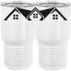20 oz. Tall Stainless Steel Vacuum Insulated Tumbler White Thumbnail
