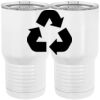 20 oz. Tall Stainless Steel Vacuum Insulated Tumbler White Thumbnail