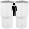 20 oz. Tall Stainless Steel Vacuum Insulated Tumbler White Thumbnail