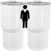20 oz. Tall Stainless Steel Vacuum Insulated Tumbler White Thumbnail