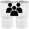 20 oz. Tall Stainless Steel Vacuum Insulated Tumbler White Thumbnail
