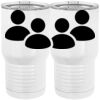 20 oz. Tall Stainless Steel Vacuum Insulated Tumbler White Thumbnail