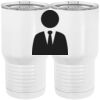 20 oz. Tall Stainless Steel Vacuum Insulated Tumbler White Thumbnail