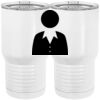 20 oz. Tall Stainless Steel Vacuum Insulated Tumbler White Thumbnail