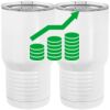 20 oz. Tall Stainless Steel Vacuum Insulated Tumbler White Thumbnail