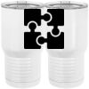 20 oz. Tall Stainless Steel Vacuum Insulated Tumbler White Thumbnail