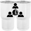 20 oz. Tall Stainless Steel Vacuum Insulated Tumbler White Thumbnail