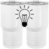 20 oz. Tall Stainless Steel Vacuum Insulated Tumbler White Thumbnail