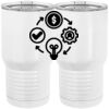 20 oz. Tall Stainless Steel Vacuum Insulated Tumbler White Thumbnail