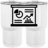 20 oz. Tall Stainless Steel Vacuum Insulated Tumbler White Thumbnail