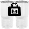 20 oz. Tall Stainless Steel Vacuum Insulated Tumbler White Thumbnail