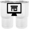 20 oz. Tall Stainless Steel Vacuum Insulated Tumbler White Thumbnail