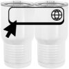 20 oz. Tall Stainless Steel Vacuum Insulated Tumbler White Thumbnail