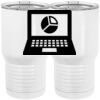 20 oz. Tall Stainless Steel Vacuum Insulated Tumbler White Thumbnail