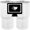 20 oz. Tall Stainless Steel Vacuum Insulated Tumbler White Thumbnail