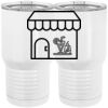 20 oz. Tall Stainless Steel Vacuum Insulated Tumbler White Thumbnail