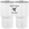 20 oz. Tall Stainless Steel Vacuum Insulated Tumbler White Thumbnail