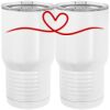 20 oz. Tall Stainless Steel Vacuum Insulated Tumbler White Thumbnail