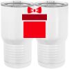 20 oz. Tall Stainless Steel Vacuum Insulated Tumbler White Thumbnail