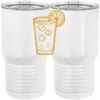 20 oz. Tall Stainless Steel Vacuum Insulated Tumbler White Thumbnail