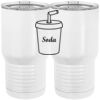 20 oz. Tall Stainless Steel Vacuum Insulated Tumbler White Thumbnail