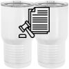 20 oz. Tall Stainless Steel Vacuum Insulated Tumbler White Thumbnail