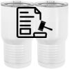 20 oz. Tall Stainless Steel Vacuum Insulated Tumbler White Thumbnail