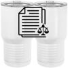 20 oz. Tall Stainless Steel Vacuum Insulated Tumbler White Thumbnail