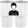 20 oz. Tall Stainless Steel Vacuum Insulated Tumbler White Thumbnail