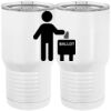 20 oz. Tall Stainless Steel Vacuum Insulated Tumbler White Thumbnail