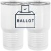 20 oz. Tall Stainless Steel Vacuum Insulated Tumbler White Thumbnail