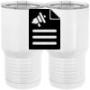 20 oz. Tall Stainless Steel Vacuum Insulated Tumbler White Thumbnail