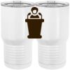 20 oz. Tall Stainless Steel Vacuum Insulated Tumbler White Thumbnail