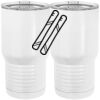 20 oz. Tall Stainless Steel Vacuum Insulated Tumbler White Thumbnail