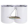 10 oz. White Stainless Steel Short Tumbler Thumbnail
