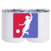 10 oz. White Stainless Steel Short Tumbler Thumbnail